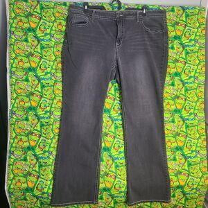 Faded Glory Women's Pants Black Straight Leg Casual Size 22W Back pocket Blengan